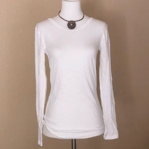 J Crew white vintage cotton tee long sleeve NWT